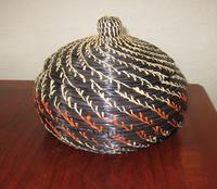 Black Pine Needle Basket with lid