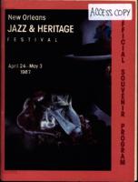 1987 Jazz Fest Program Book