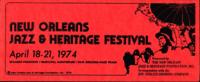 1974 Jazz Fest Pocket Brochure