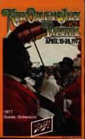 1977 Jazz Fest Pocket Brochure